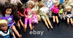 100 + item Vintage Barbie Lot 20 Barbie Dolls + multiples clothes accessories