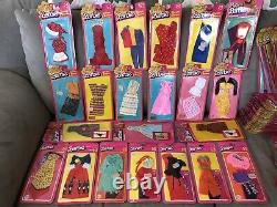 117-pcs. Vintage Mattel BARBIE DOLL / Ken Fashion Clothes ORIG. Package -Lot#1