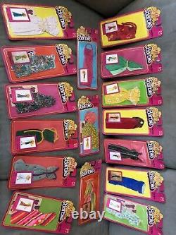 117-pcs. Vintage Mattel BARBIE DOLL / Ken Fashion Clothes ORIG. Package -Lot#1