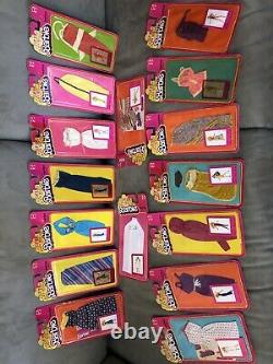 117-pcs. Vintage Mattel BARBIE DOLL / Ken Fashion Clothes ORIG. Package -Lot#1