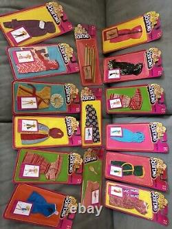 117-pcs. Vintage Mattel BARBIE DOLL / Ken Fashion Clothes ORIG. Package -Lot#1