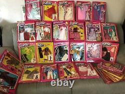 117-pcs. Vintage Mattel BARBIE DOLL / Ken Fashion Clothes ORIG. Package -Lot#1