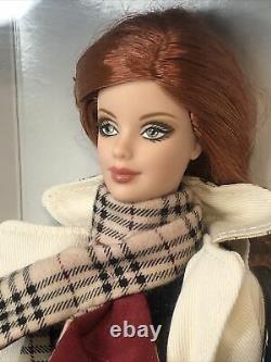 12 Mattel Barbie Doll Burberry Designer Edition 2000 Redhead Plaid MINT NRFB