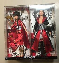 12 Mattel Barbie Doll Japan Dolls Of The World Samurai Ken Set Of 2 Mint NRFB