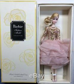 12 Mattel Barbie Doll Silkstone Blush & Gold Cocktail Dress Fashion Mint NRFB