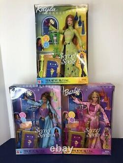 12 Mattel Barbie Dolls 3 Set Secret Spells Kayla Christie Barbie Magic Witches