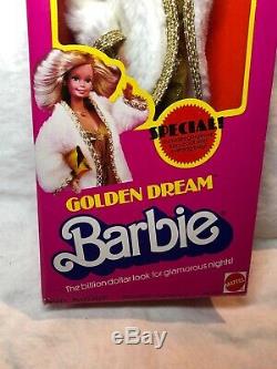 12 Vintage Barbie Doll Golden Dream Fur Coat Beautiful Hair 1980 MINT NRFB #B