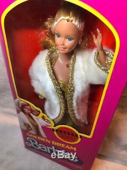 12 Vintage Barbie Doll Golden Dream Fur Coat Beautiful Hair 1980 MINT NRFB #B