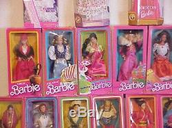 14 piece barbie doll lot Dolls of the World unused in original packaging