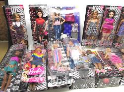 17 Barbie Fashionistas Doll Lot 96 98 66 81 17 68 Blonde Ken Red AA Petite Curvy