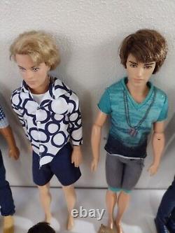 19 Mattel Ken Dolls lot 80S, 90S. 2000s Good Condition Some are articulated