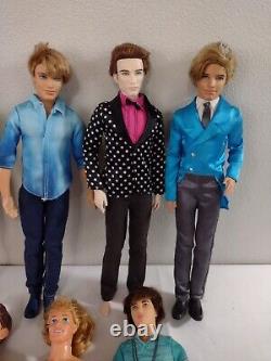 19 Mattel Ken Dolls lot 80S, 90S. 2000s Good Condition Some are articulated