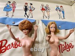 1960-63 Barbie 5 Dolls, 5 Cases! 101+ Outfits, Shoes & Accessories