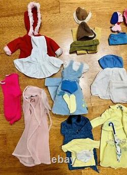 1960-63 Barbie 5 Dolls, 5 Cases! 101+ Outfits, Shoes & Accessories