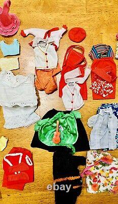 1960-63 Barbie 5 Dolls, 5 Cases! 101+ Outfits, Shoes & Accessories