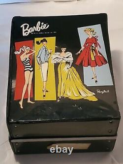 1960's BARBIE SKIPPER KEN FRANCIE MIDGE, 3 CASES, LOTS OF CLOTHES & ACCESSORIES