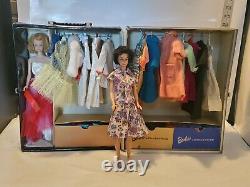 1960's BARBIE SKIPPER KEN FRANCIE MIDGE, 3 CASES, LOTS OF CLOTHES & ACCESSORIES