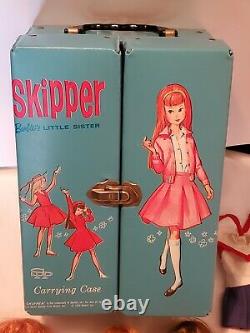 1960's BARBIE SKIPPER KEN FRANCIE MIDGE, 3 CASES, LOTS OF CLOTHES & ACCESSORIES