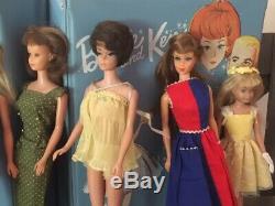 1960's Huge Vintage Barbie Dolls Lot Clothes Accessories 1960's Free Shipping