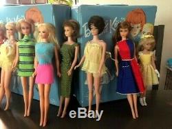 1960's Huge Vintage Barbie Dolls Lot Clothes Accessories 1960's Free Shipping