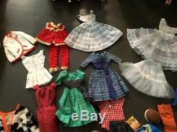 1960's Huge Vintage Barbie Dolls Lot Clothes Accessories 1960's Free Shipping