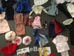 1960's Huge Vintage Barbie Dolls Lot Clothes Accessories 1960's Free Shipping