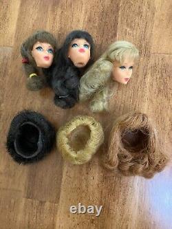 1960s Barbie Collection Lot Case Dolls Clothes Accessories