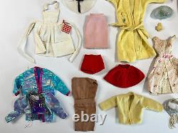 1960s VINTAGE BARBIE LOT w Bubble Cut Midge Doll, Coats, Dresses, Accessories