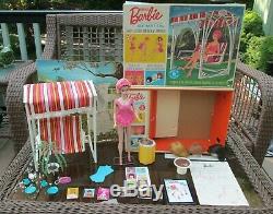 1964MISS BARBIEBOXMINT DOLL+SETSWINGWIGSSTANDOSSBACKDROP1st BEND LEGS