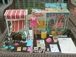 1964MISS BARBIEBOXMINT DOLL+SETSWINGWIGSSTANDOSSBACKDROP1st BEND LEGS