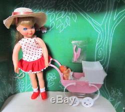 1966 EXTREMELY RARE Barbie Vtg. TUTTIBOXED SETWALKIN`MY DOLLY! 3552NEW+MINT