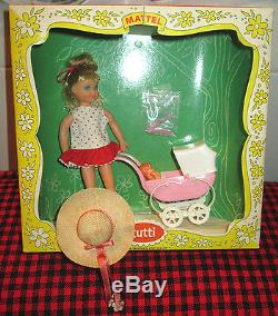 1966 VERY RARE Barbie Vtg. TUTTIBOXED SETWALKIN`MY DOLLY! 3552COMPLETE+MINT