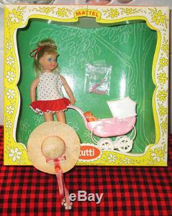 1966 VERY RARE Barbie Vtg. TUTTIBOXED SETWALKIN`MY DOLLY! 3552COMPLETE+MINT