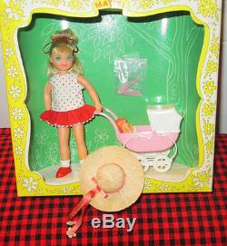 1966 VERY RARE Barbie Vtg. TUTTIBOXED SETWALKIN`MY DOLLY! 3552COMPLETE+MINT