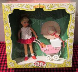 1966 VERY RARE Barbie Vtg. TUTTIBOXED SETWALKIN`MY DOLLY! 3552COMPLETE+MINT