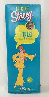 1969 TALKING STACEY BARBIE Doll PLATINUM HAIR British Vintage NRFB Mint Doll