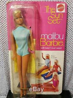 1970 Original Vintage Malibu Sun Set Barbie Doll Mattel 1067 Mint Nrfb