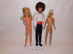 1970s Barbie Skipper's Boyfriend Scott Doll Lot Of Three