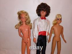 1970s Barbie Skipper's Boyfriend Scott Doll Lot Of Three
