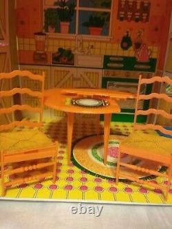 1973 Barbie Doll House Country Living Home Vintage With Furniture Lot