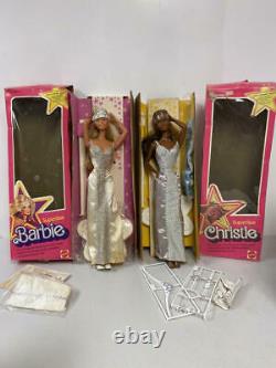 1976 Supersize Christie And Supersize Barbie Doll Lot In Original Boxes