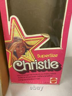 1976 Supersize Christie And Supersize Barbie Doll Lot In Original Boxes