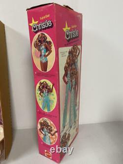 1976 Supersize Christie And Supersize Barbie Doll Lot In Original Boxes