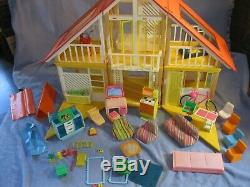 1978 Barbie Dream House Vintage Mattel Furniture Lot Set A Frame Accessories