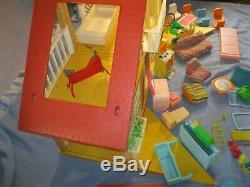 1978 Barbie Dream House Vintage Mattel Furniture Lot Set A Frame Accessories