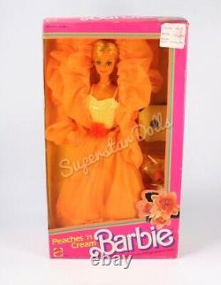 1985 Peaches'n Cream Barbie Doll NRFB MINT