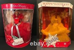 1988 1989 Holiday Barbie Doll Happy Holidays Lot 2