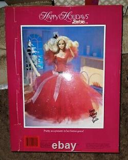 1988 First Happy Holidays Barbie Doll Near Mint Box NEW SEALED NRFB BEAUTIFUL