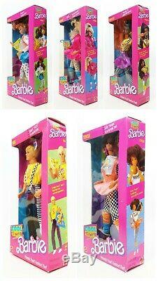 1988 Mattel Cool Times Midge Barbie Christie Ken And Teresa Lot Of 5 Dolls NRFB