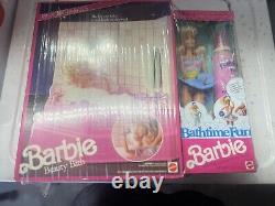 1990 Pink Sparkles Beauty Bath & Bathtime Fun Barbie Mattel #5156 #9601 sealed